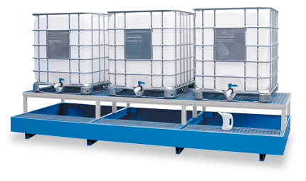 Bac de rétention pour GRV/IBC,pour 3 x GRV/IBC