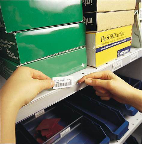 Porte-étiquettes autocollants à découper, hauteur x longueur 30 x 1000 mm