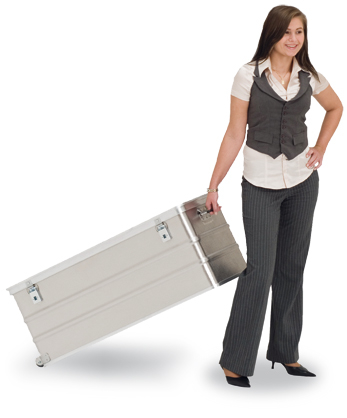 Gmöhling Caisse sur roulettes en aluminium G®-BOX roll, capacité 105 l