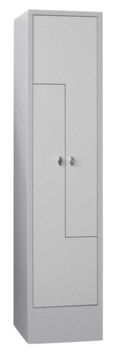 PAVOY Armoire vestiaire Z Basis gris clair avec 2 compartiments, largeur de compartiment 400 mm