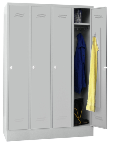 PAVOY Armoire vestiaire Basis avec 4 compartiments, largeur de compartiment 300 mm