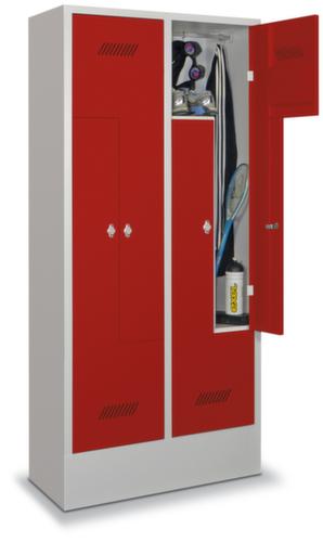 PAVOY Armoire vestiaire Z Basis gris clair avec 2 compartiments