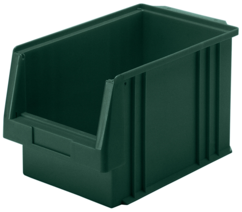 bac à bec empilable Roll adapté aux convoyeurs à rouleaux, vert, profondeur 330 mm, polypropylène