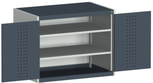 bott Armoire à plaques perforées cubio, 2 tablettes