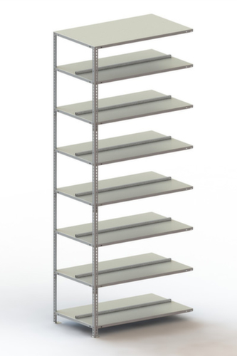 META Porte-fichiers à visser Champ de saisie à utiliser des deux côtés, 8 tablettes, avec revêtement en zinc anti-corrosion