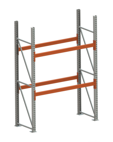 META Rayonnage à palettes MULTIPAL pour 3 palettes, largeur 1825 mm, 3 niveaux de stockage