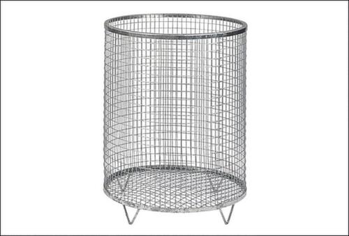 Poubelle en grillage métallique galvanisé, 118 l