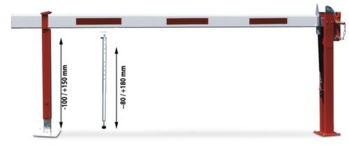 Barrière avec vérin à gaz