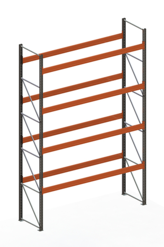 META Rayonnage à palettes MULTIPAL pour 20 palettes, largeur 3770 mm, 5 niveaux de stockage