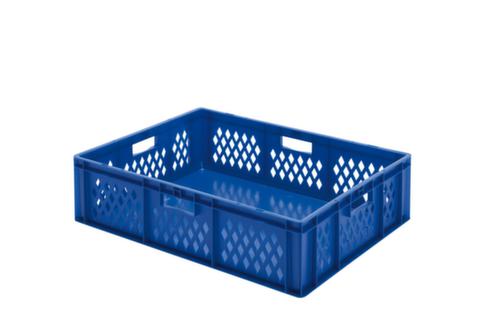 Bac gerbable norme Europe parois ajourées, bleu, capacité 78 l