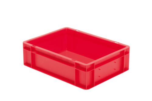 Bac gerbable norme Europe parois + fond pleins, rouge, capacité 10 l