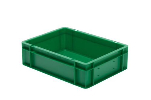 Bac gerbable norme Europe parois + fond pleins, vert, capacité 10 l