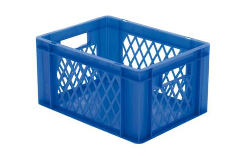 Bac gerbable norme Europe parois ajourées, bleu, capacité 19 l