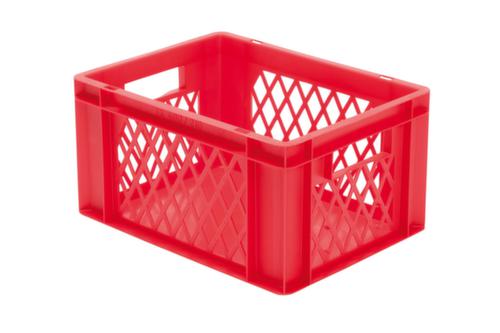 Bac gerbable norme Europe parois ajourées, rouge, capacité 19 l