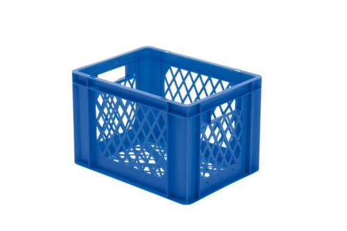 Bac gerbable norme Europe parois + fond ajourés, bleu, capacité 24 l