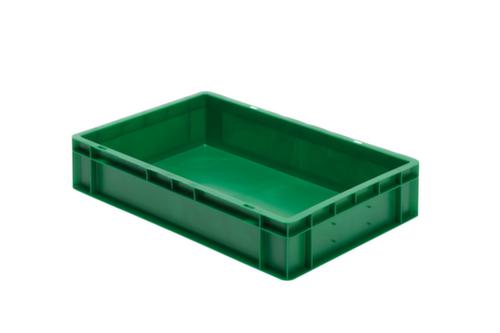 Bac gerbable norme Europe parois + fond pleins, vert, capacité 22 l