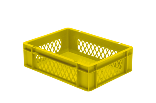 Bac gerbable norme Europe parois ajourées, jaune, capacité 10 l