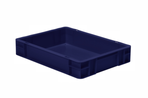 Bac gerbable norme Europe parois + fond pleins, bleu, capacité 7 l