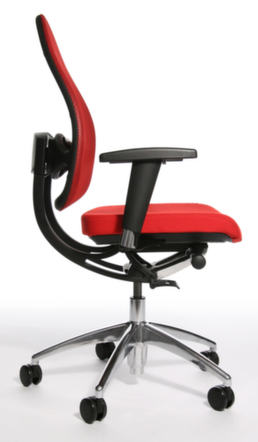Topstar Siège de bureau pivotant Open Base + Art OPEN BASE 10 avec articulation Body-Balance-Tec®, Dossier maille, rouge