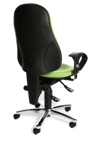 Topstar siège de bureau pivotant Sitness 10 avec mécanisme de contact permanent, vert pomme