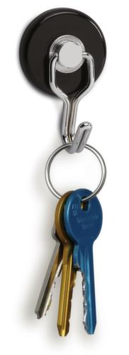 MAUL Aimant à crochet Karussell en acier, noir, Ø 35 mm