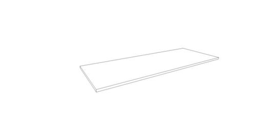 Quadrifoglio Plateau supérieur T45 pour armoire/rayonnage de bureau, largeur x profondeur 1290 x 450 mm