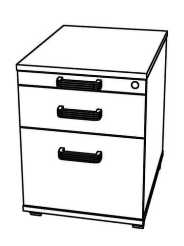 Conteneur à roulettes Terra Nova avec tiroir HR, 1 tiroir(s), chêne/chêne