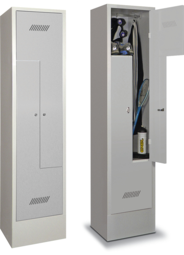 PAVOY Armoire vestiaire Z Basis gris clair avec 2 compartiments