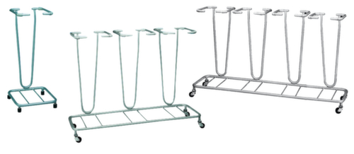 Support sacs ouvert avec max. 4 unités collectrices