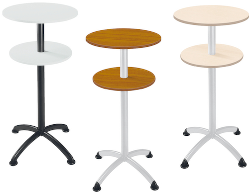 Table haute avec 2 plateaux