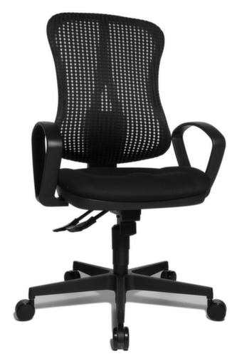 Topstar Siège de bureau pivotant HEAD POINT SY, Dossier maille, noir