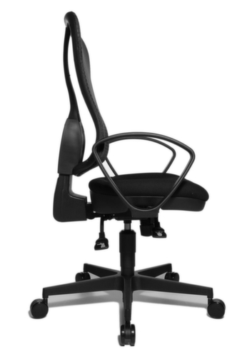 Topstar Siège de bureau pivotant HEAD POINT SY, Dossier maille, noir