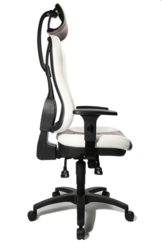 Topstar Siège de bureau pivotant Head Point RS, gris/blanc