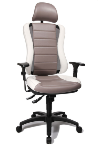Topstar Siège de bureau pivotant Head Point RS, gris/blanc
