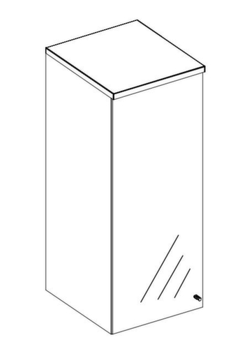 Nowy Styl Rehausse E10 avec portes vitrées pour armoire de bureau
