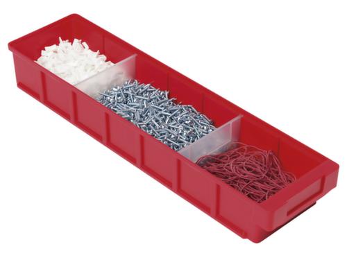 Bac compartimentable avec poignée encastrée ergonomique