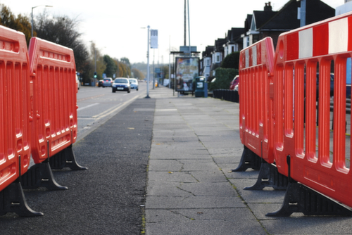 Moravia Grille MORION de protection avec bandes réfléchissantes, hauteur x largeur 1000 x 2000 mm