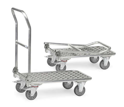 fetra Chariot avec barre de poussée aluminium pliable force 200 kg