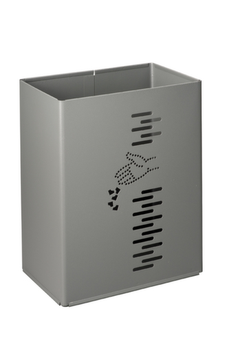 Corbeille à papier Pivo avec perforations décoratives, 24 l, gris manganèse