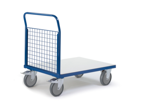 Rollcart Chariot de façade à grille ESD, force 500 kg, plateau longueur x largeur 1200 x 800 mm