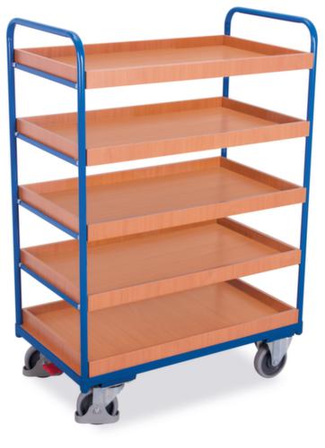 VARIOfit Chariot à étagères, force 250 kg, 5 plateaux