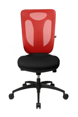 Topstar Siège de bureau pivotant Net Pro 100 avec mécanisme synchrone ponctuel, Dossier maille, noir
