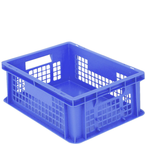 BITO Bac gerbable norme Europe parois ajourées, bleu, capacité 14 l