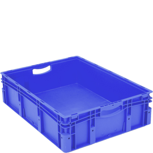 BITO Bac gerbable norme Europe à double fond, bleu, capacité 79 l