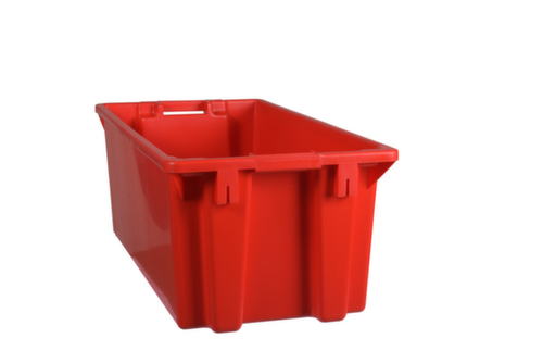 Bac gerbable emboîtable, rouge, capacité 70 l
