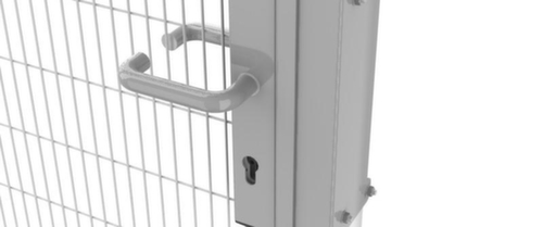 TROAX Porte coulissante pour grille de protection de machine, hauteur x largeur 1400 x 1000 mm