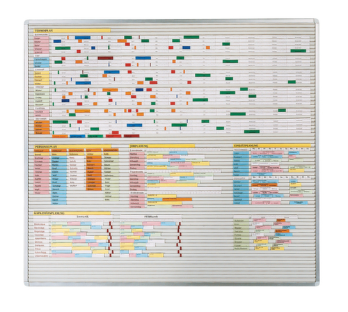 EICHNER Tableau de planification avec rails, hauteur x largeur 940 x 1600 mm