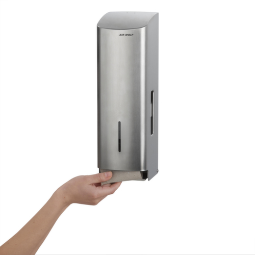 AIR-WOLF Distributeur de papier hygiénique Gamma pour 3 rouleaux, acier inoxydable