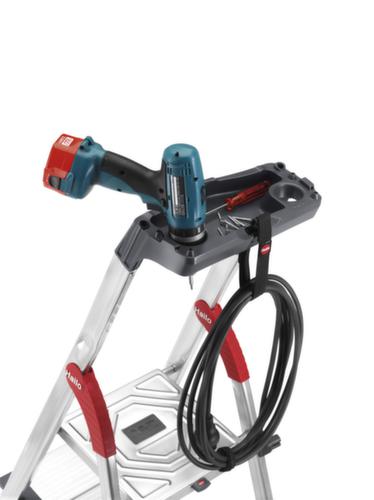 Hailo Escabeau industriel utilisation un côté ComfortLine L80 avec marches XXL