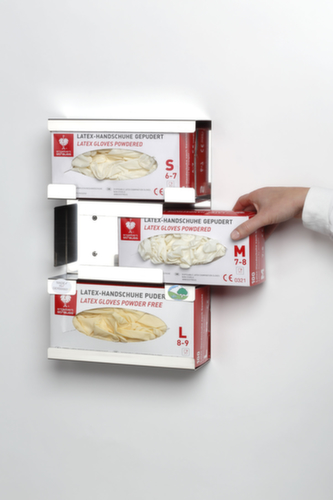 Distributeur de gants à 3 compartiments